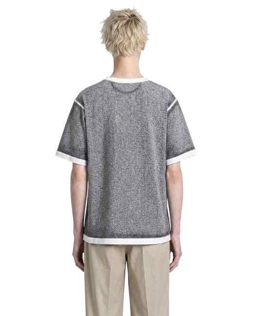 Balenciaga Gray Cotton Short Sleeve T-Shirt for men