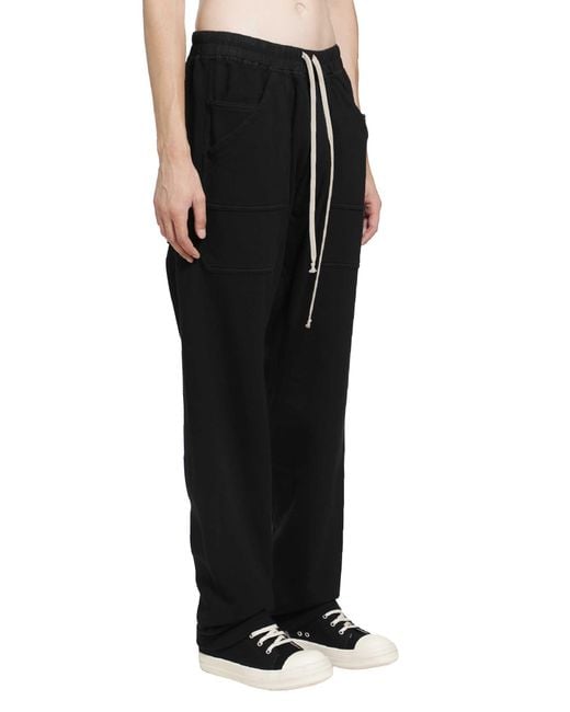 Rick Owens Black Tower Classic Cargo Drawstring for men
