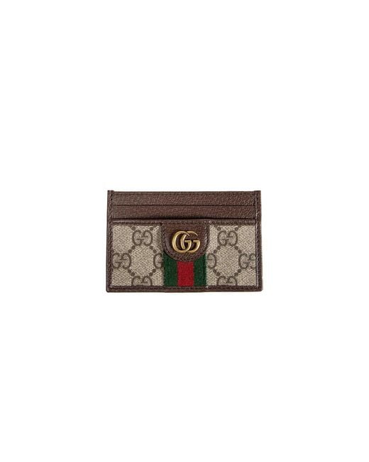 Gucci Brown Ophidia Card Case for men