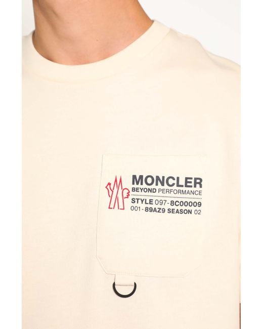 Moncler White T-Shirts & Tank Tops for men