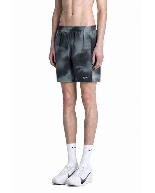 Nike Blue Miler Dri-Fit Running Shorts for men