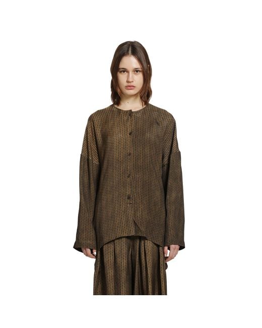 Uma Wang Brown Tate Top