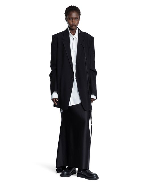 Ann Demeulemeester White Elisabeth Long High Comfort Pocket Shirt
