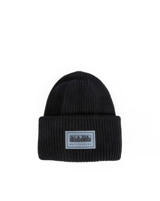 Napapijri Black Martine Rose F-Douglas Rep Beanie for men