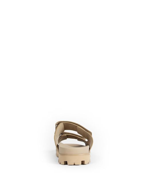 Prada Natural Suede Band Sandals for men