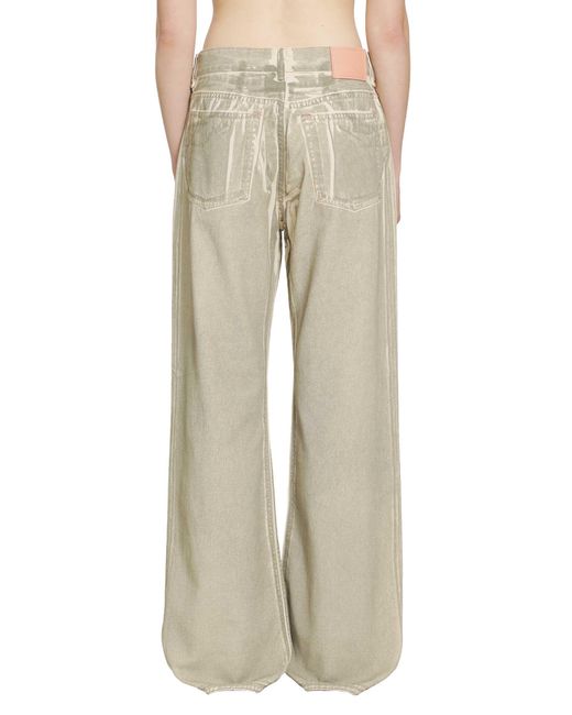 Acne Natural Overprint 5 Pocket Jeans