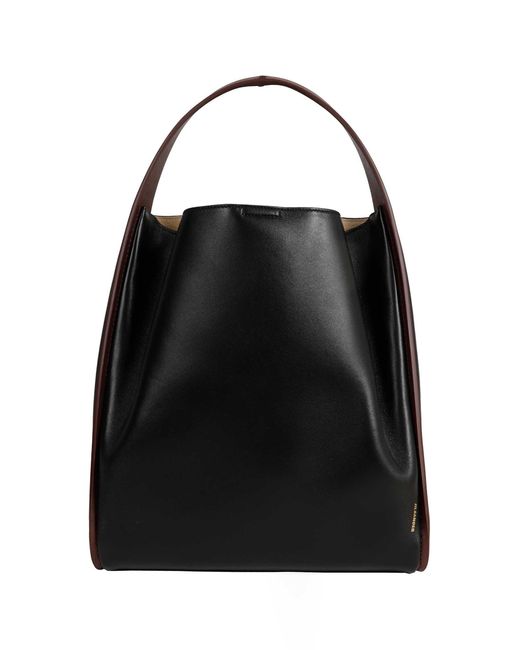 Jil Sander Black Pivot Tote Bag
