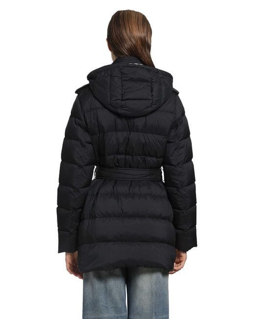 Burberry Black Nylon Hooded Puffer Jacket