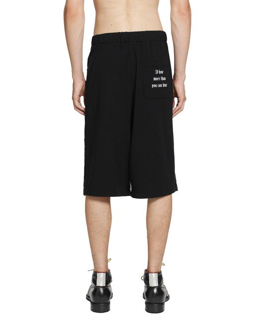 Undercover Black Printed Shorts for men