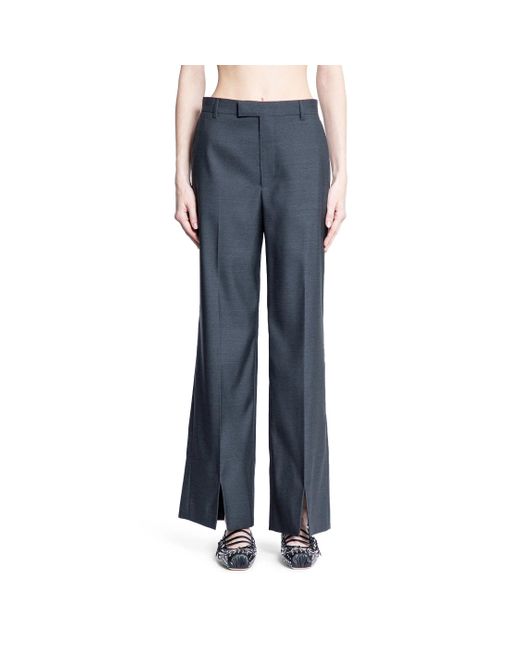 Gucci Blue Flared Tailored Trousers