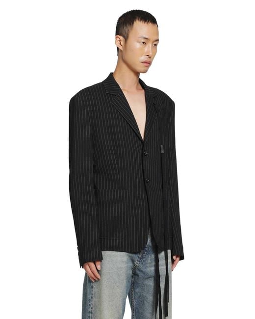 Ann Demeulemeester Black Rami Deconstructed Blazer for men