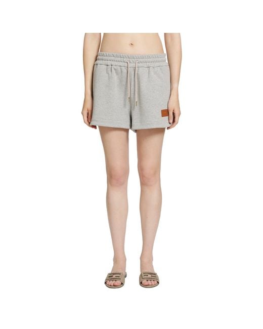Fendi Gray Jersey Shorts