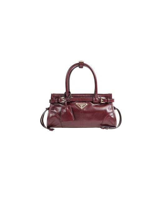 Prada Purple Bonnie Leather Mini Bag