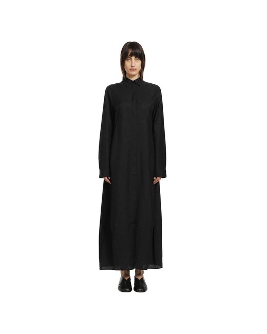 Totême Black Parachute Shirt Dress