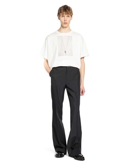 MM6 by Maison Margiela White Key T-Shirt for men
