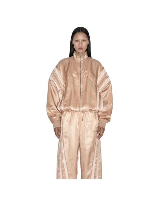 NVL-GARDE Natural Organza Zip Up Track Jacket