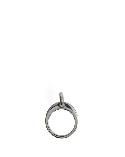 ALAN CROCETTI White Blade Loop Ring for men