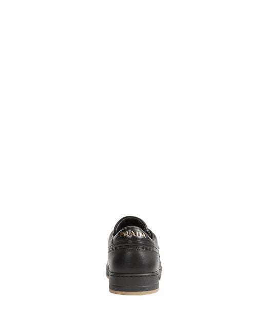 Prada Black Nappa Leather Downtown Sneakers for men