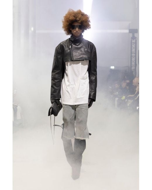 Rick Owens Gray Tower Bolan Cutoffs for men