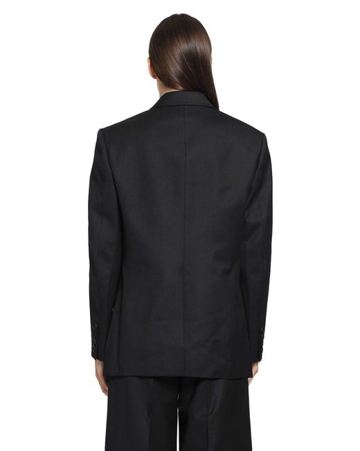 Junya Watanabe Black Double Breasted Blazer