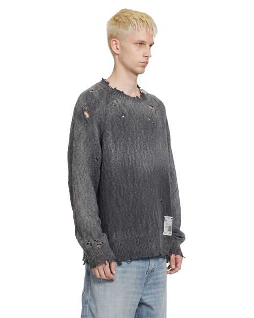 Maison Mihara Yasuhiro Purple Sun Faded Like Sweater for men