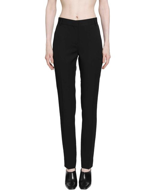 Totême  Black Low-Waist Slim Evening Trousers