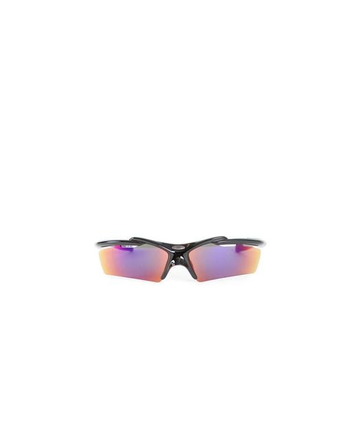 Balenciaga Purple Turbo Rectangle Sunglasses