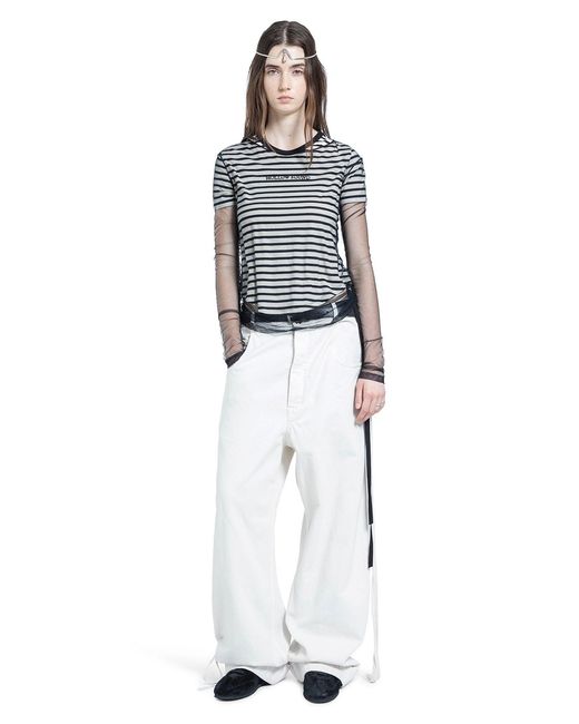 Ann Demeulemeester Blue Floor Micro T-Shirt