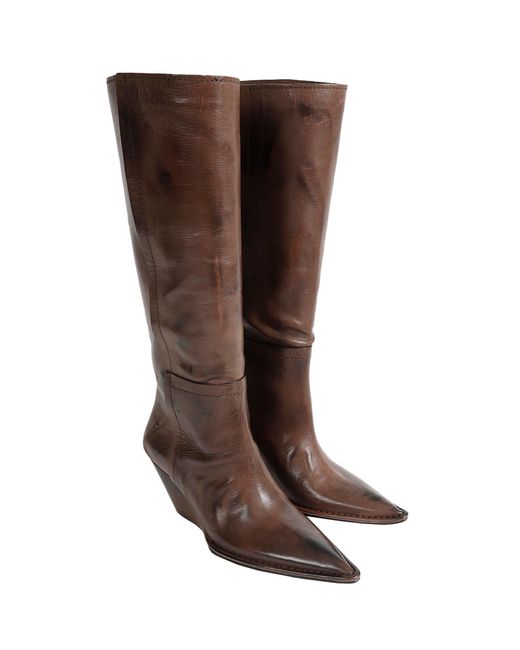 Capasa Brown Leather Boots