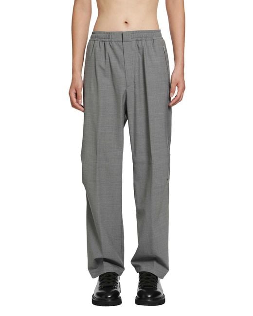 Laminar Gray Nylon Wool Trousers for men