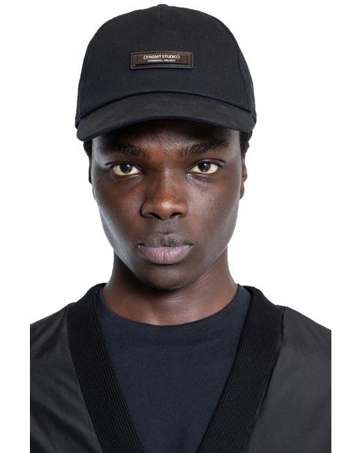 Moncler Genius Black Frgmt Collaboration Gabardine Baseball Cap for men