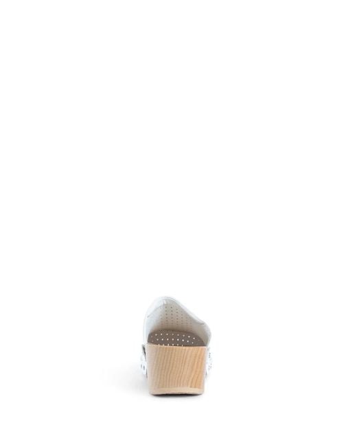 Balenciaga White Mules