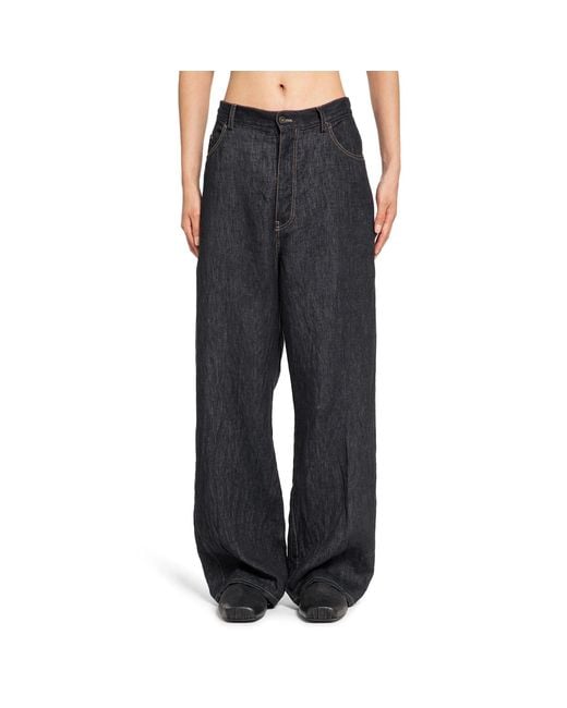 Forme D'expression Black Straight Relaxed Jeans for men
