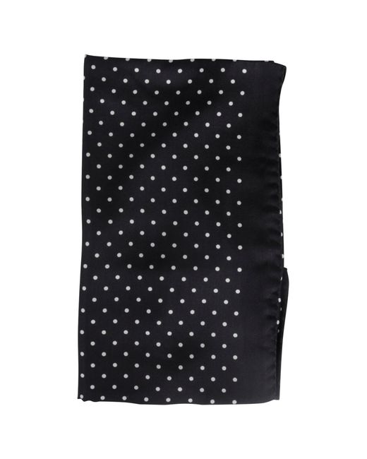 Destin Black Polkadot Silk Touch Bandana for men