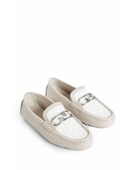 Fendi White Loafers for men