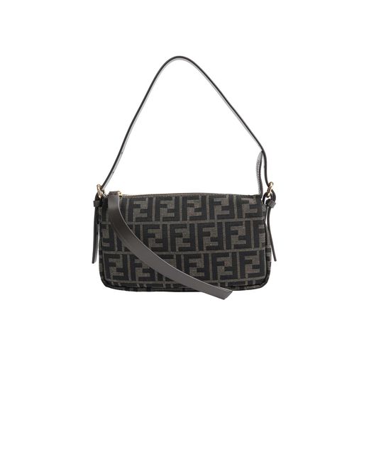Fendi Black Zip Top Small Bag