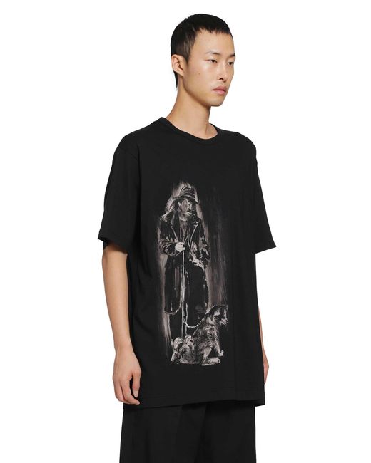 Yohji Yamamoto Black Yohji Single Jersey Long Sleeve Tee for men