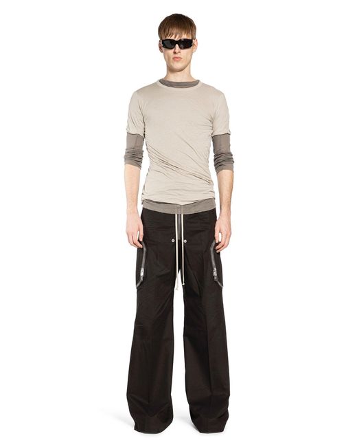Rick Owens Gray Mini Rib Jersey for men