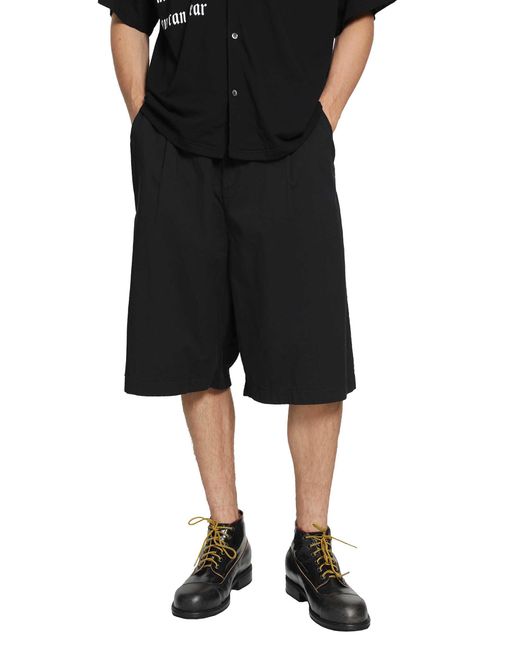 Undercover Black Printed Shorts for men