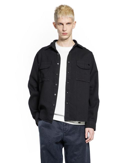 Massimo Osti Studio Black Pocket Overshirt for men