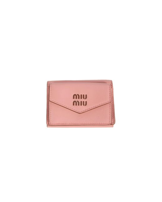 Miu Miu Pink Small Leather Wallet