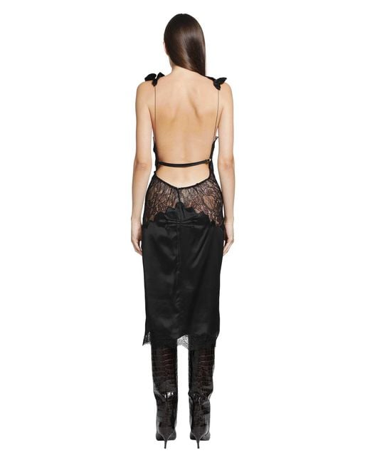 The Attico Black Midi Dress