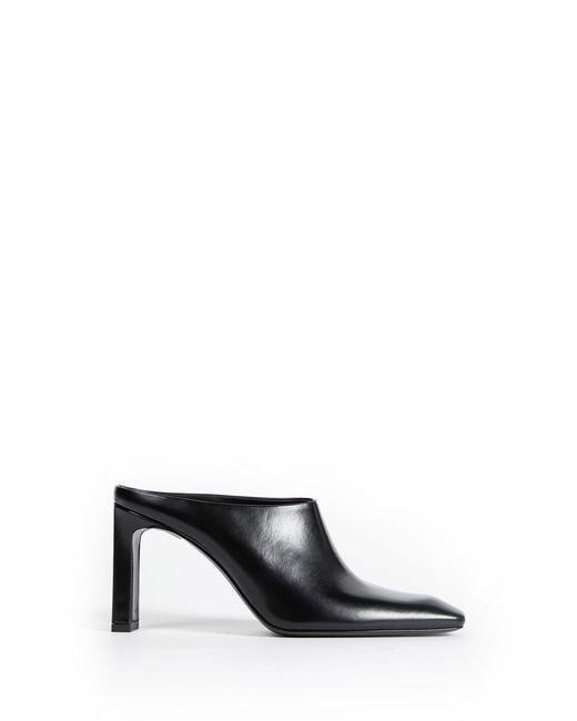 Totême  Black Bar Box-Leather Mules