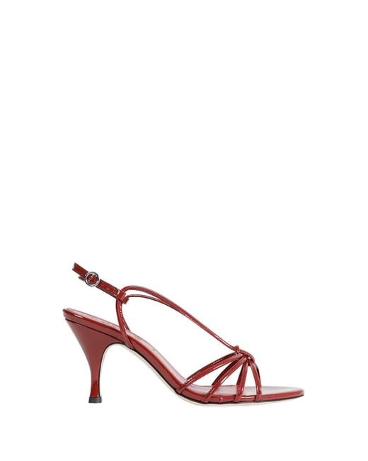 Aeyde Pink Solange Patent Leather Sandals