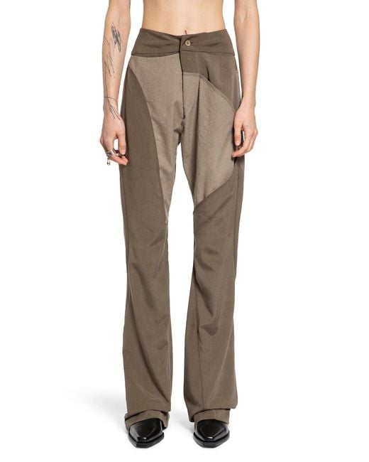 Yehuafan Natural Splied Wool Silk Trousers