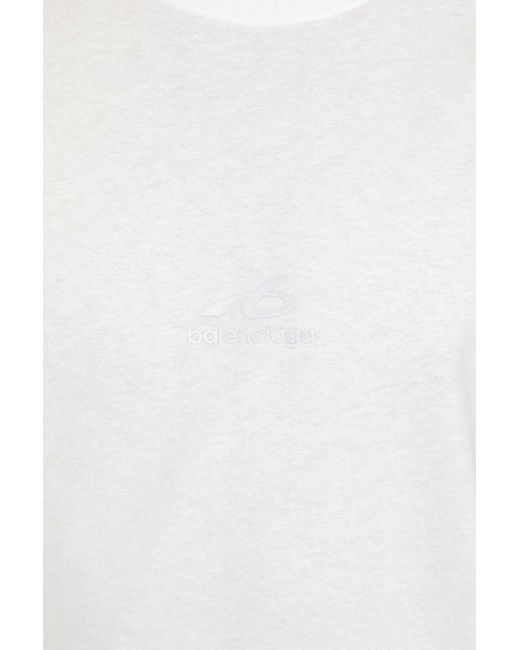 Balenciaga White Bodies Medium Fit T-Shirt for men