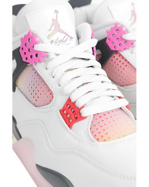 Nike White Air Jordan 4 Retro Comic Sneakers for men