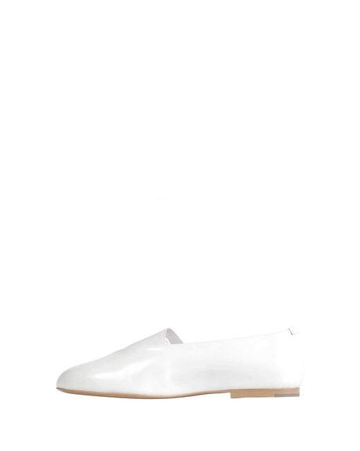 Jil Sander White Elyss Ballerina