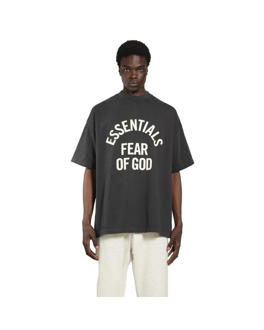 Fear Of God Black Campus 90S Short Sleeve Tee for men