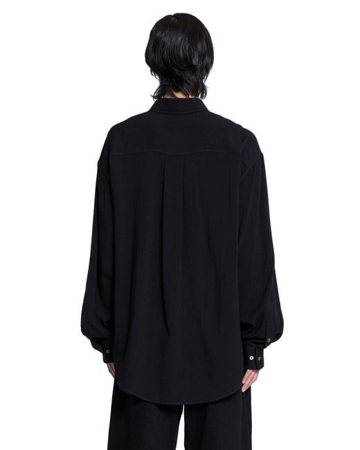 Lemaire Black Relaxed Shirt for men
